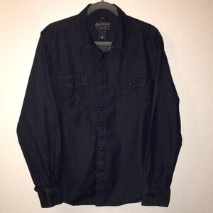 American Rag 100% Cotton Snap Long Sleeve Shirt